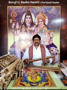 Chief Nadi leaf Reader U.Babu Swami 